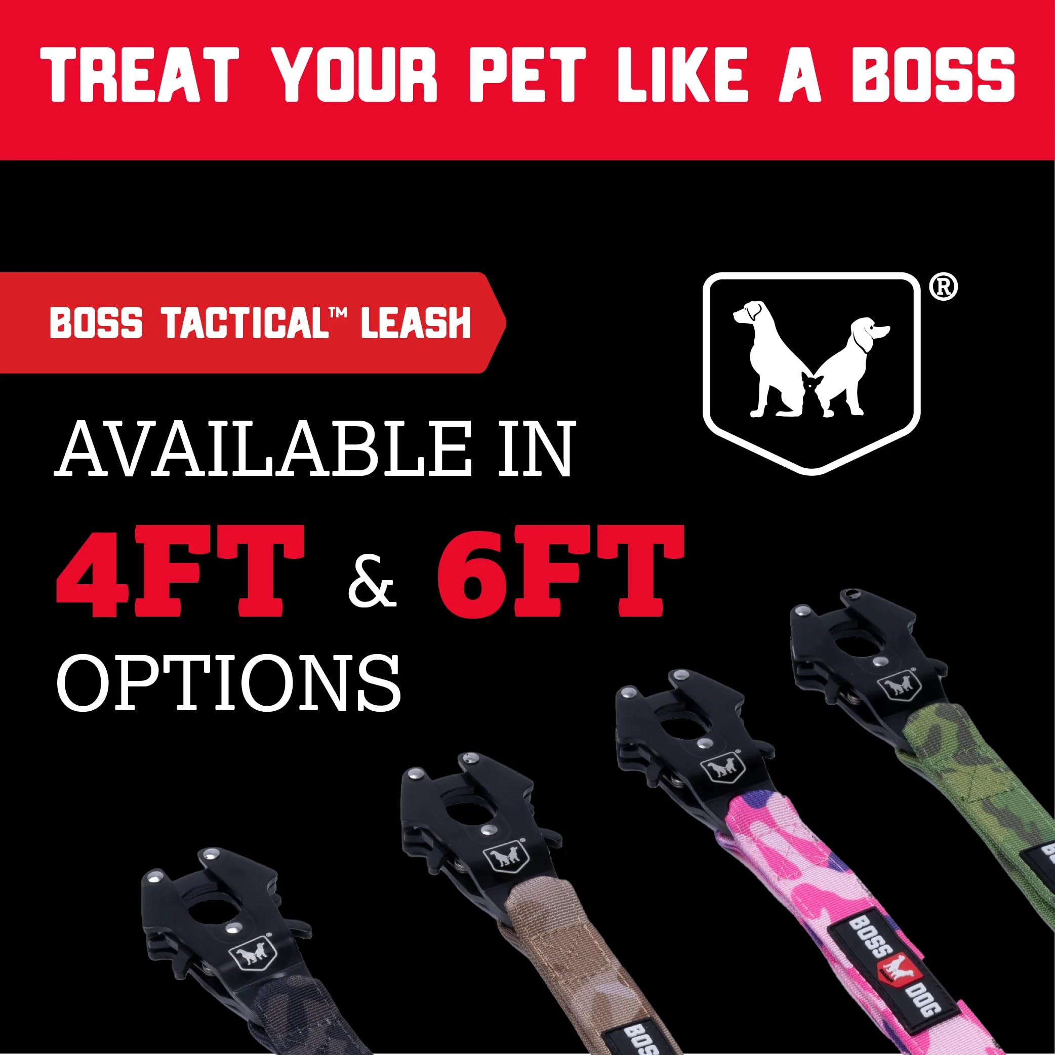 Boss Dog Tactical Leash pink city-in-use demonstrates length options for versatile walking
