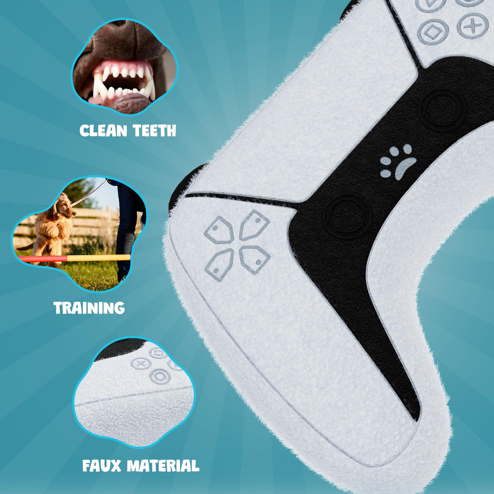 Both Tails lightweight dog toy—perfect for portable play across rooms.