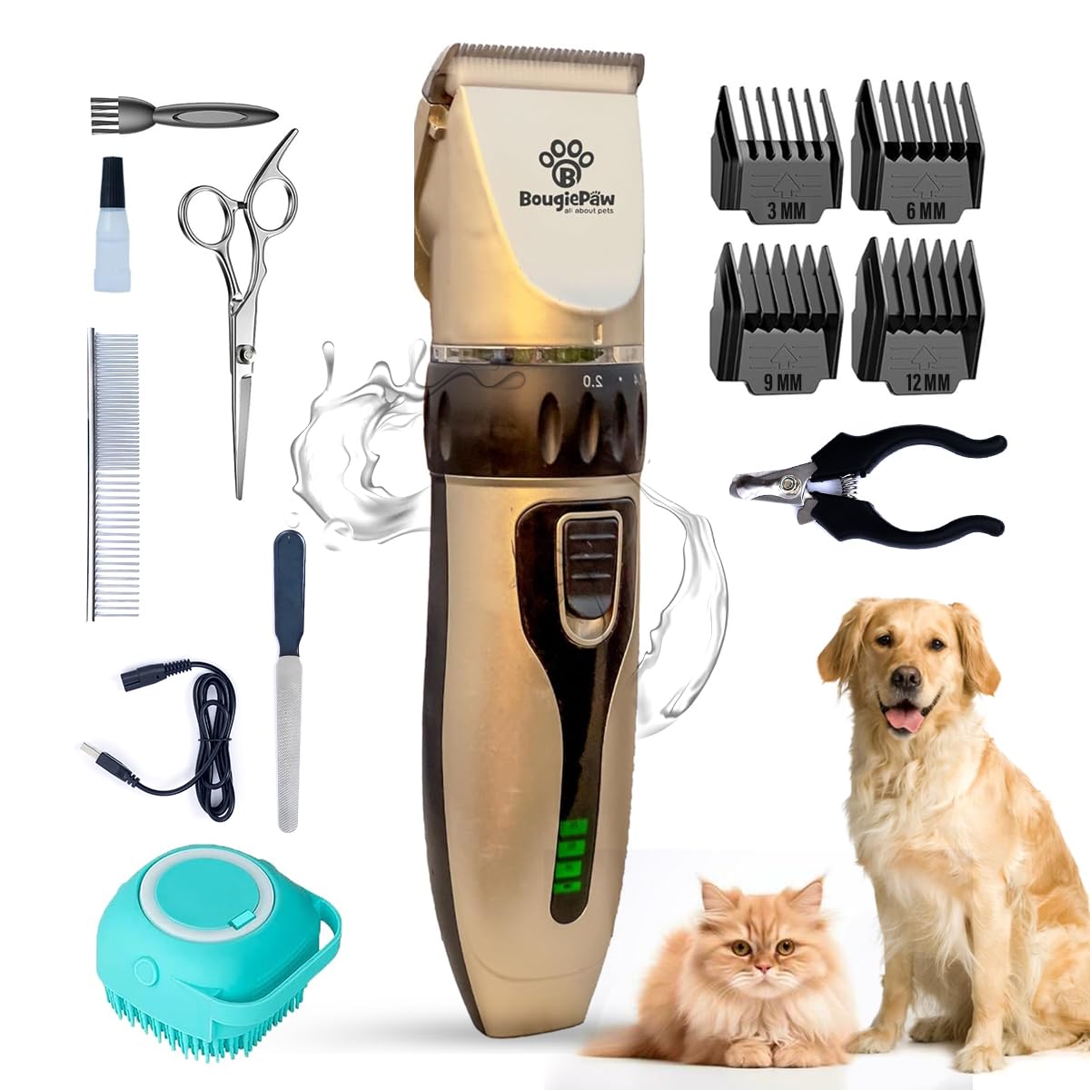 BougiePaw grooming kit all-in-one enables efficient at-home grooming.