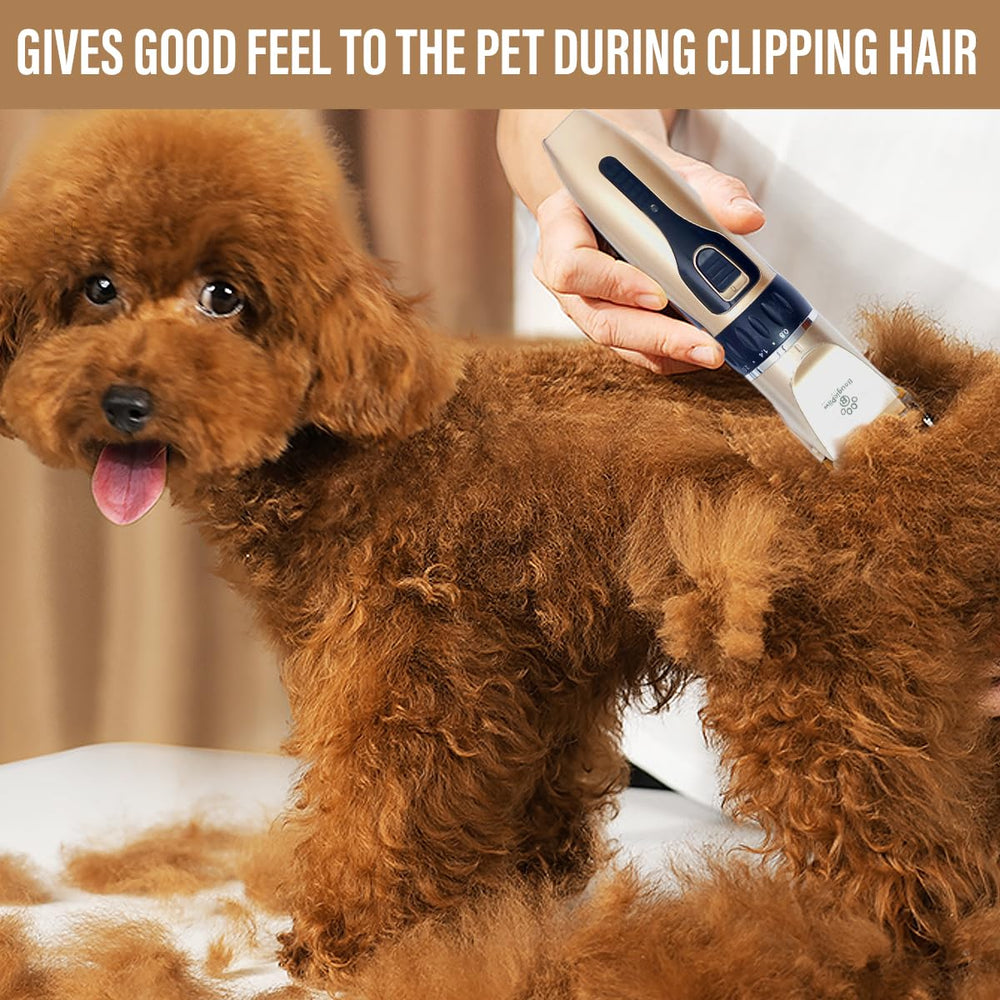 BougiePaw rechargeable battery powers cordless grooming sessions.