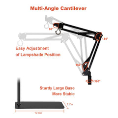 BOURDSERK Reptile Lamp Stand stable base prevents tipping during active use.