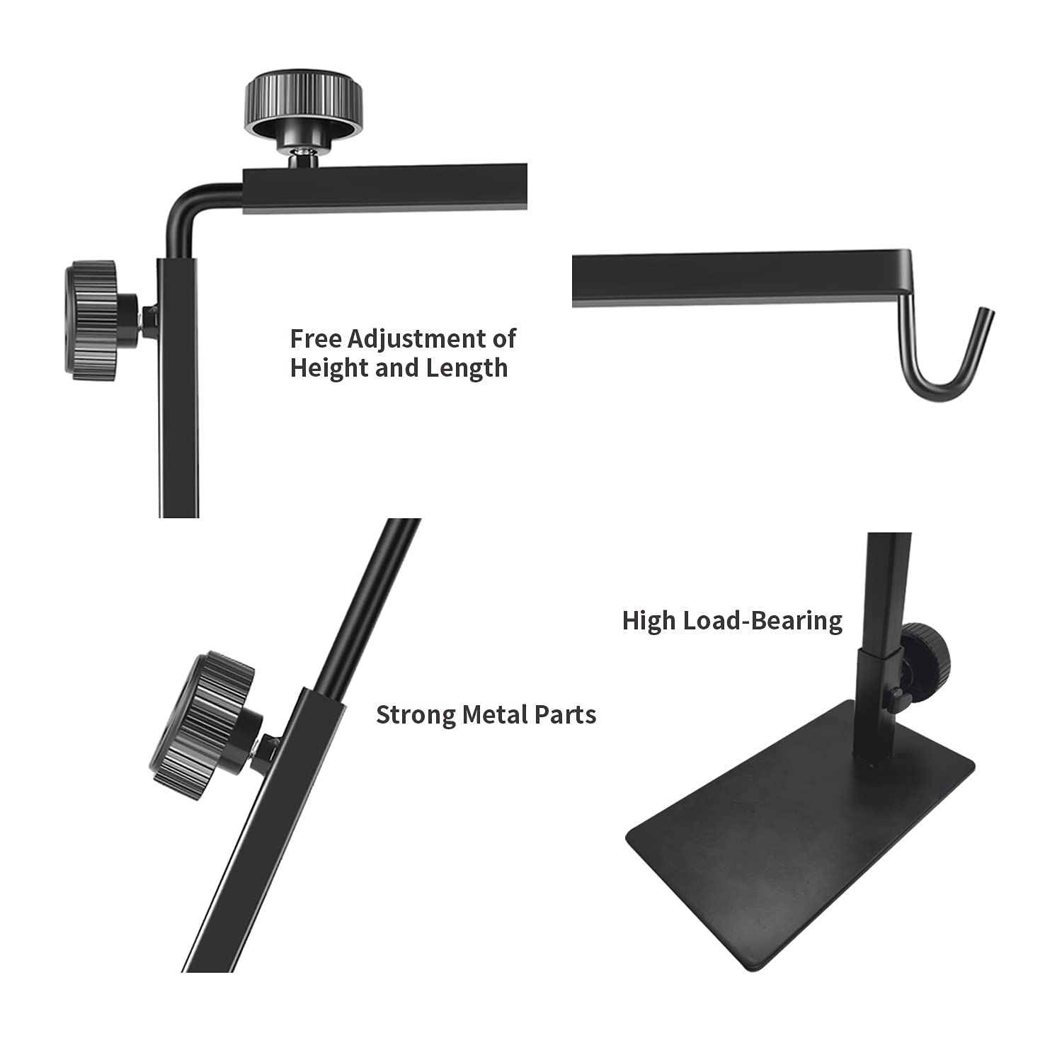 BOURDSERK reptile lamp stand is terrarium-friendly and compatible with multiple enclosures