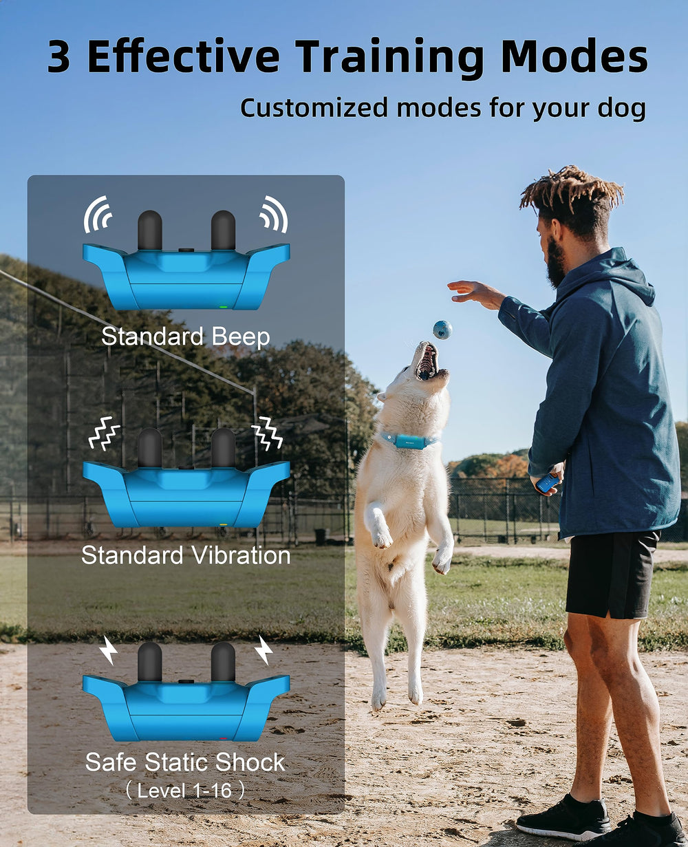 Bousnic 3-in-1 training modes offer beep, vibration, and safe shock