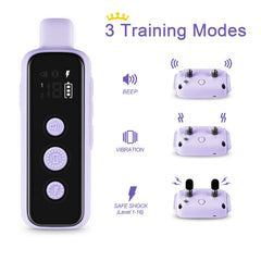 Bousnic dog collar receiver on dog shows slim, lightweight fit