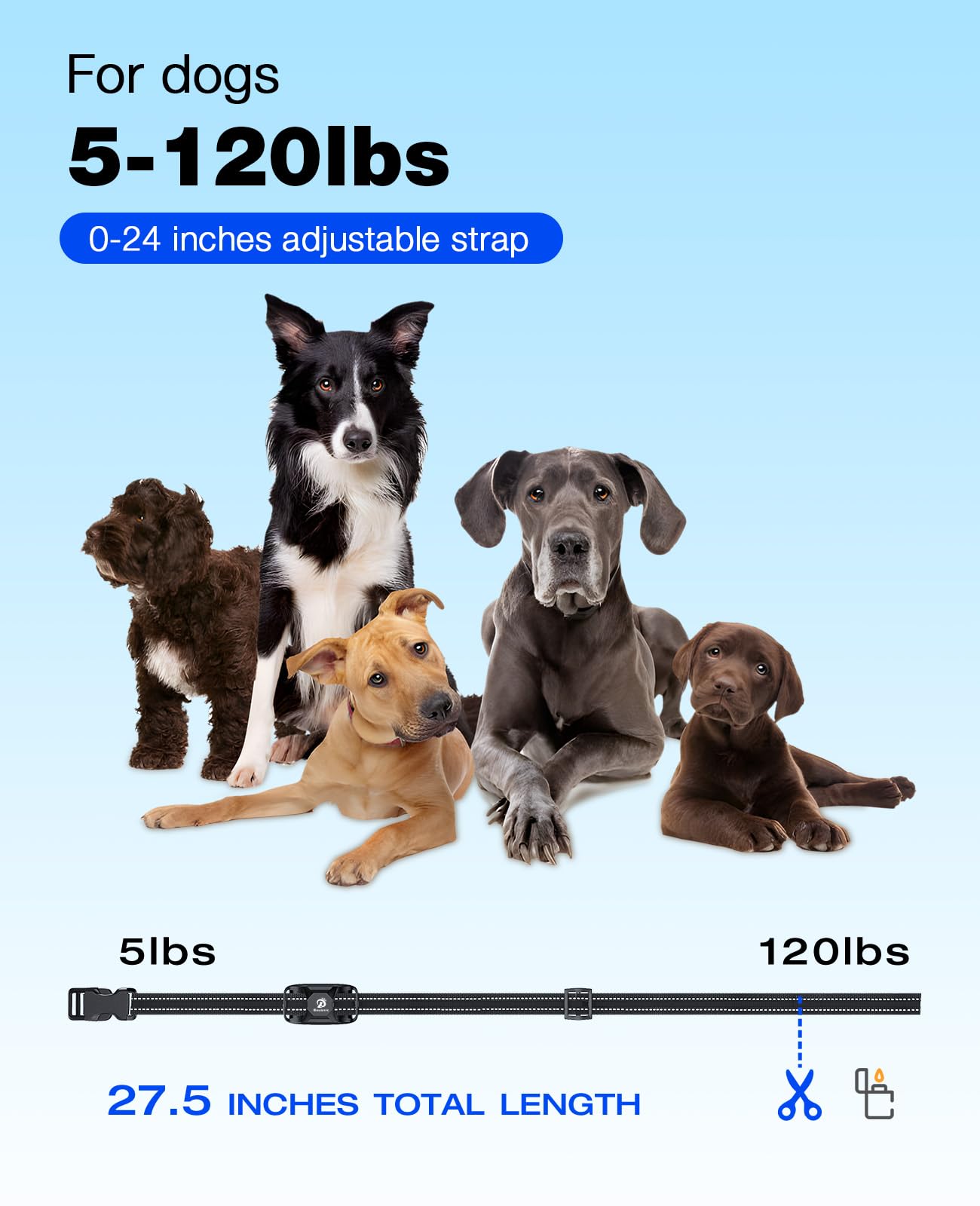 BOUSNIC dog shock collar beep mode provides audible cues for gentle training.