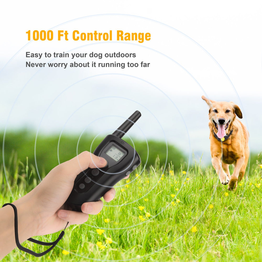 BOUSNIC waterproof IP67 collar withstands rain, pool play, and mud.