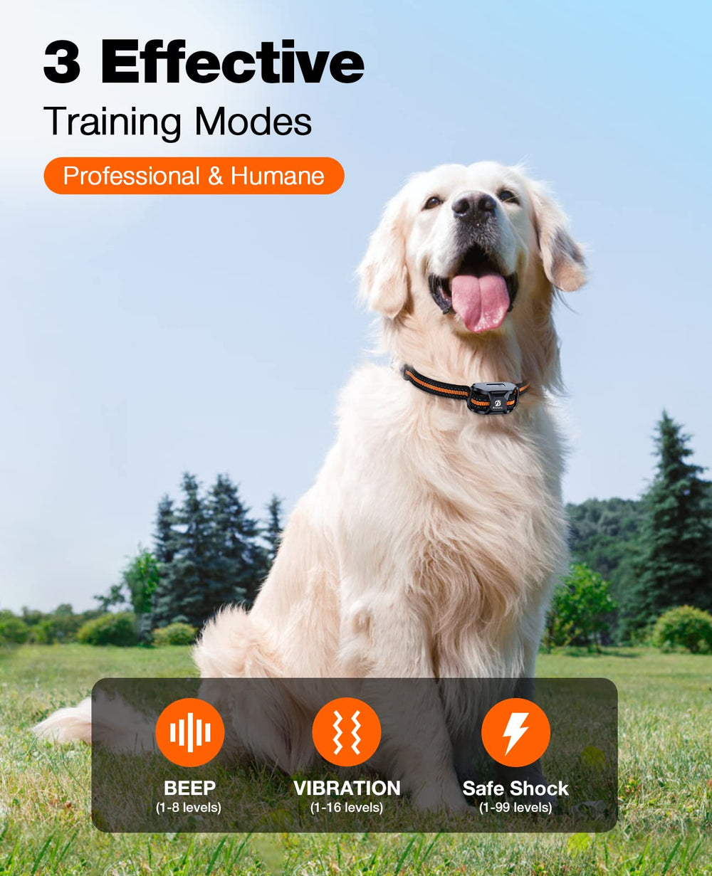Bousnic dog training remote orange with controls for multi-dog sessions