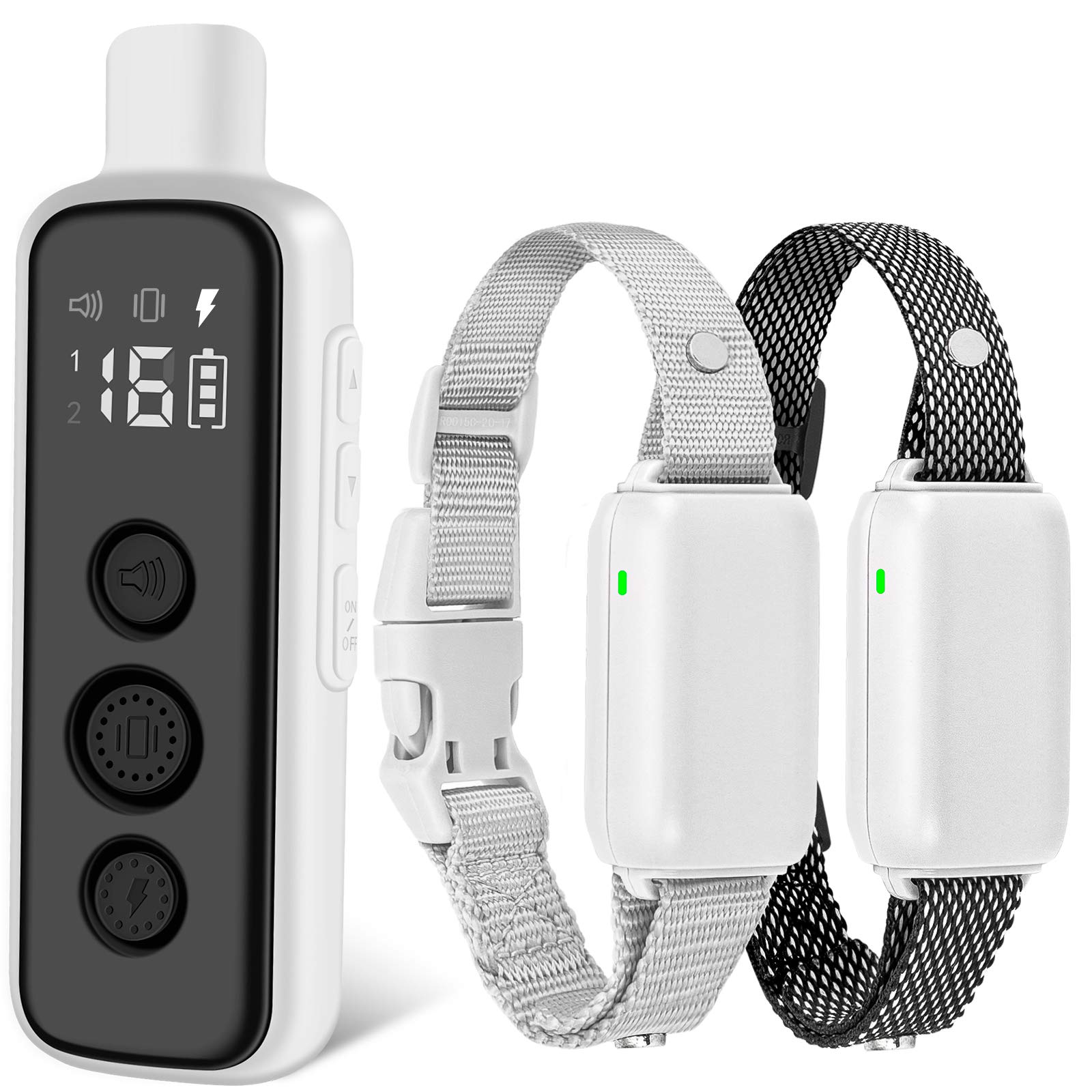BOUSNIC dual-channel receiver enabling simultaneous two-dog training.