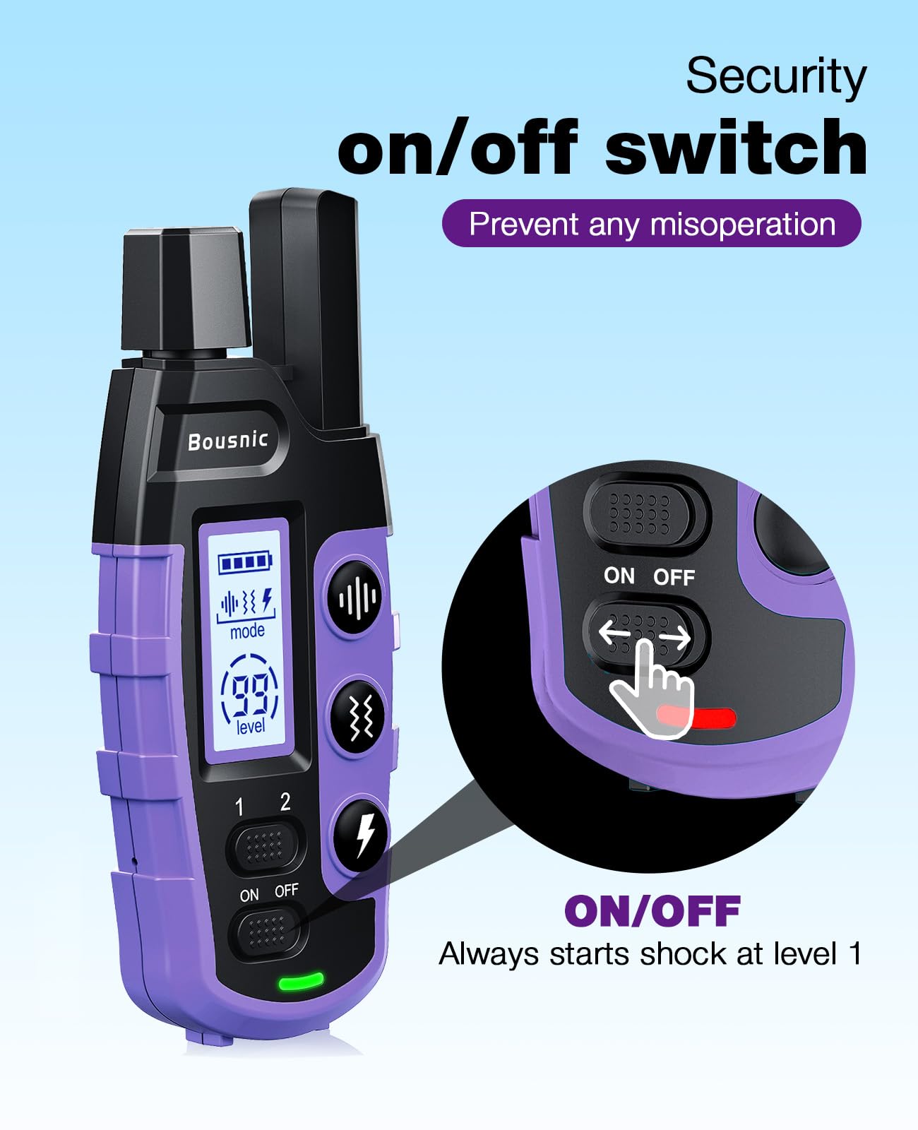BOUSNIC dual-dog training channels allow two dogs outdoors.