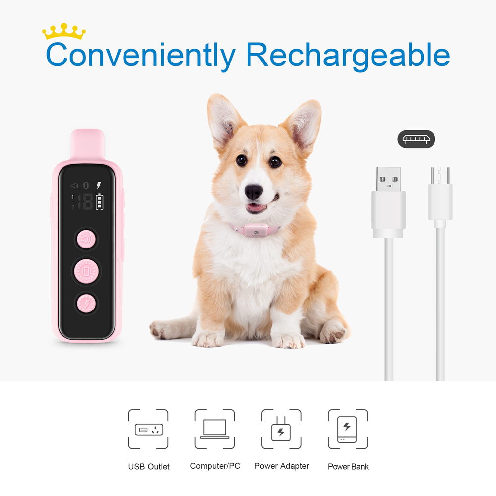 BOUSNIC mini receiver design is lightweight and compact for small dogs.