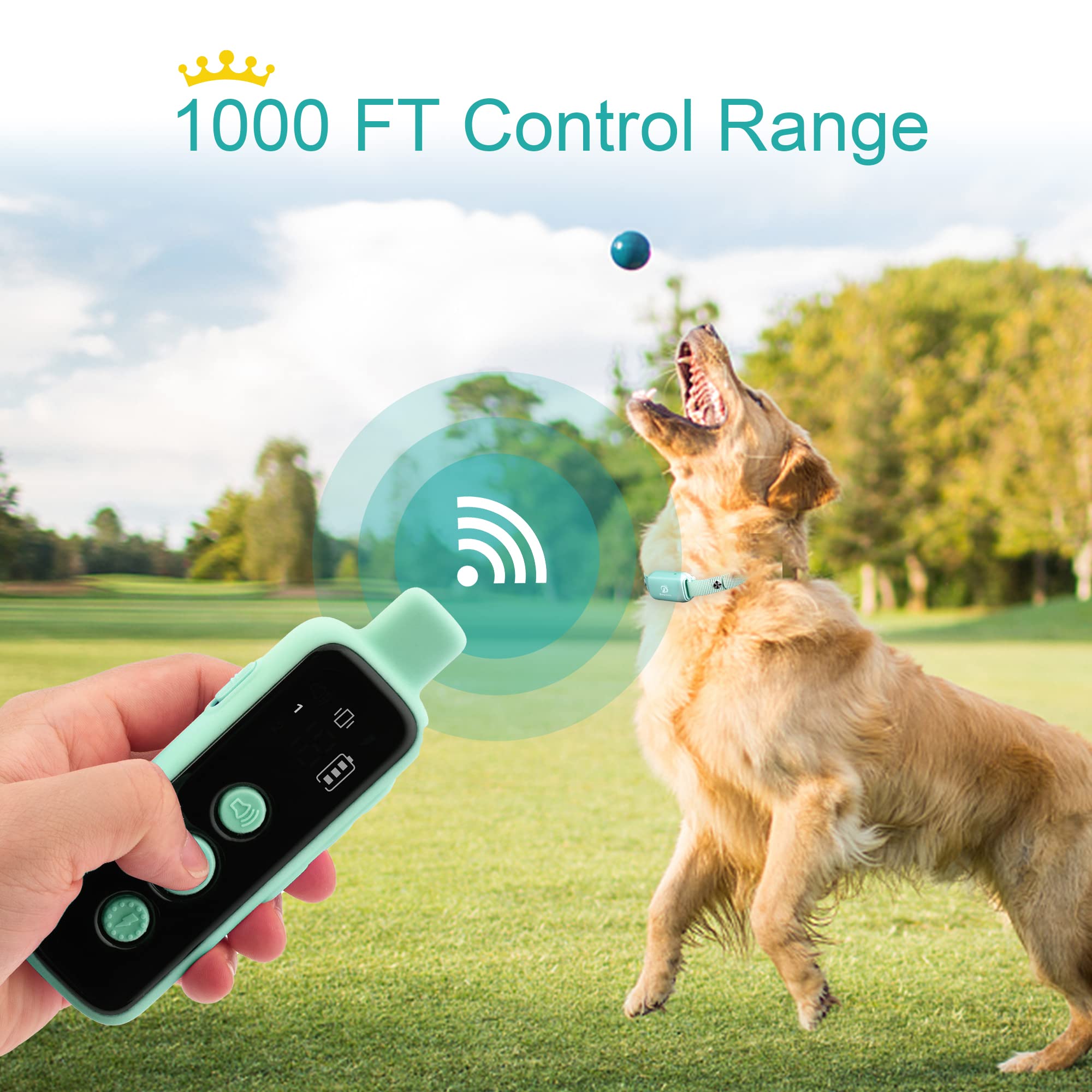 BOUSNIC adjustable-collar ensures comfortable fit for dogs 6–27 inches.