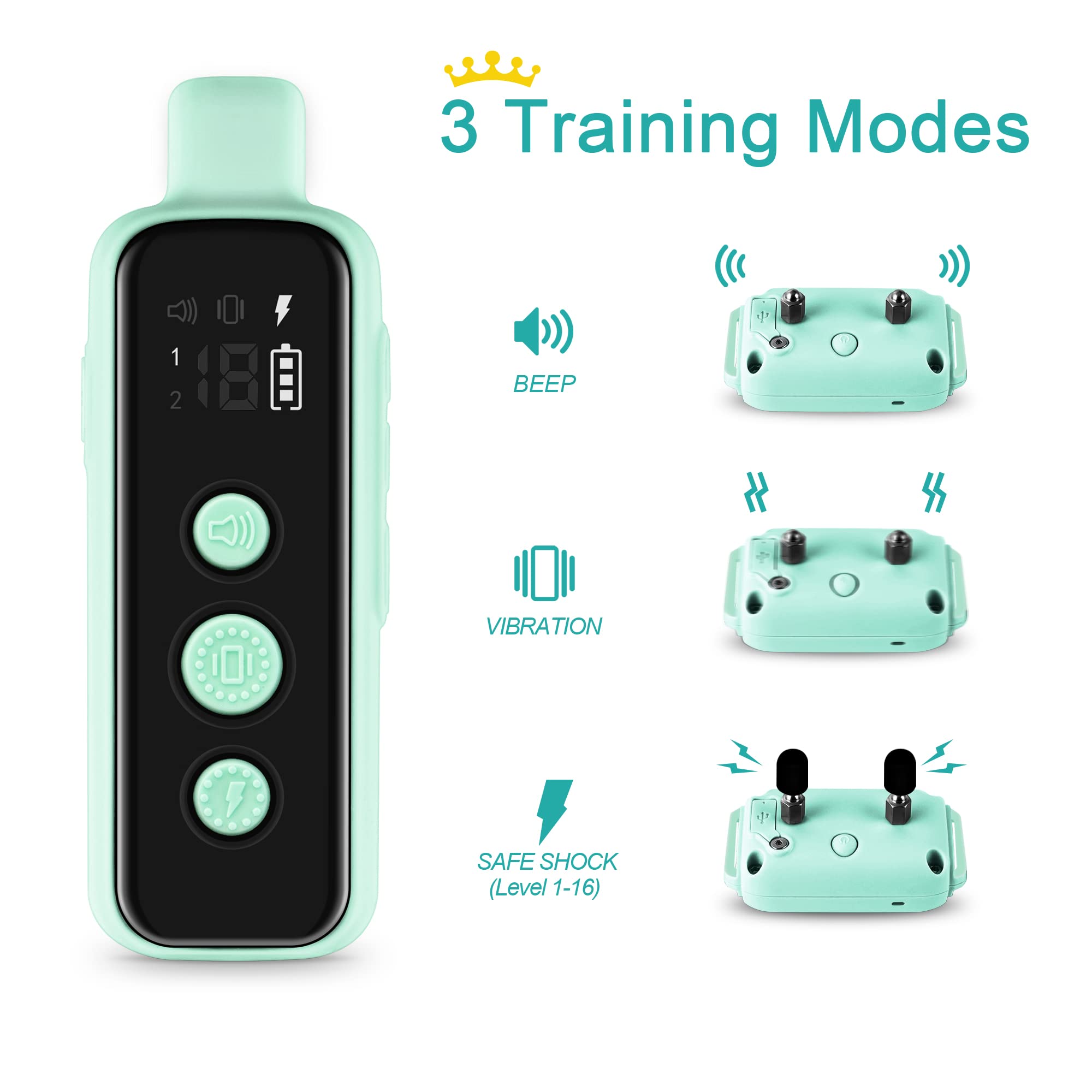 BOUSNIC shock collar remote-control aids precise training from a distance.