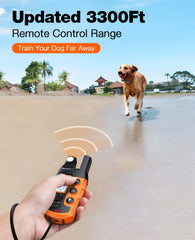 Bousnic training modes panel displaying beep, vibration, and safe shock levels