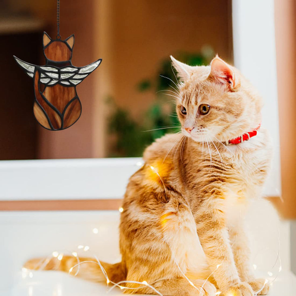 BOXCASA iridescent wing memorial cat gift for cat lovers