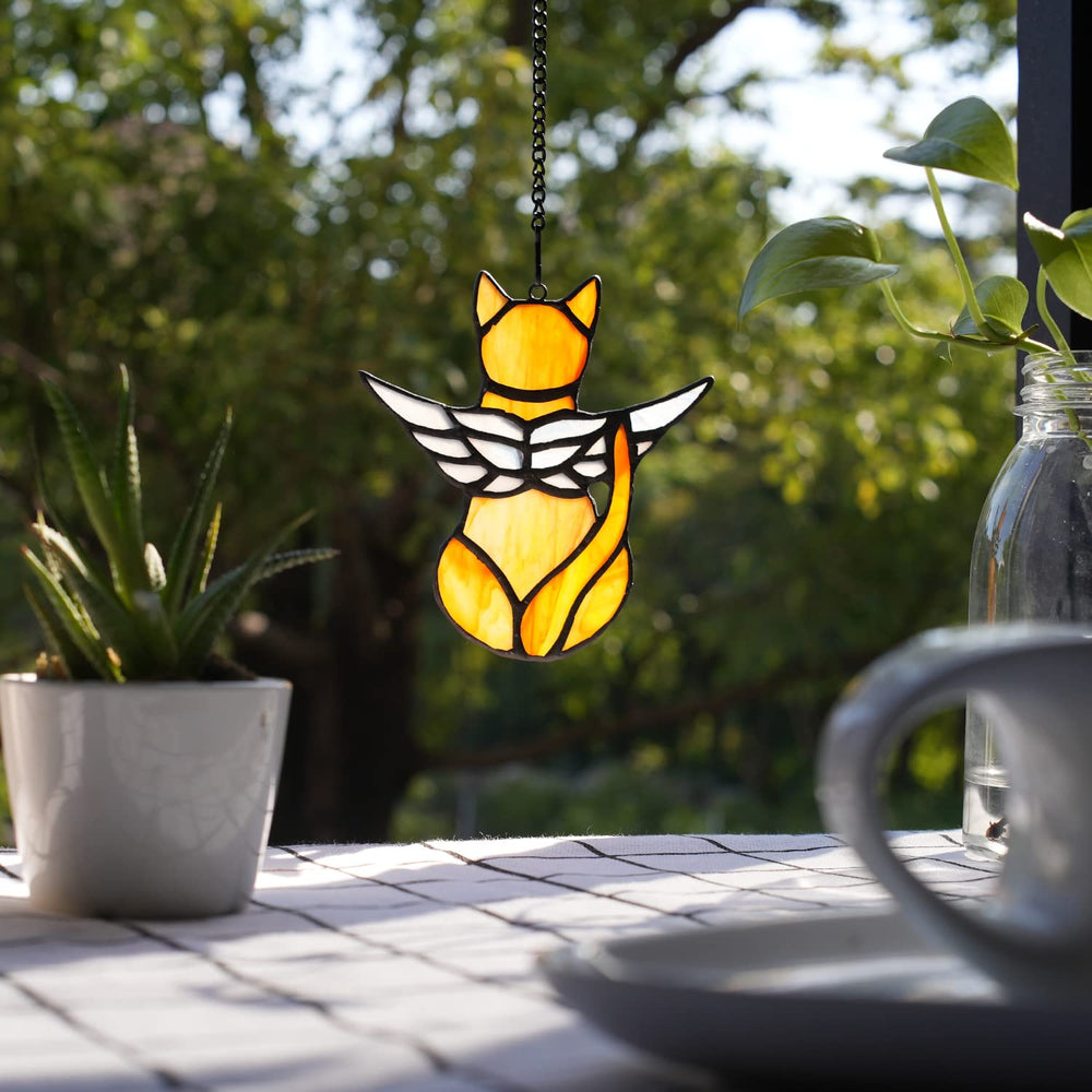 BOXCASA pet memorial suncatcher suitable for windows, cars, and walls