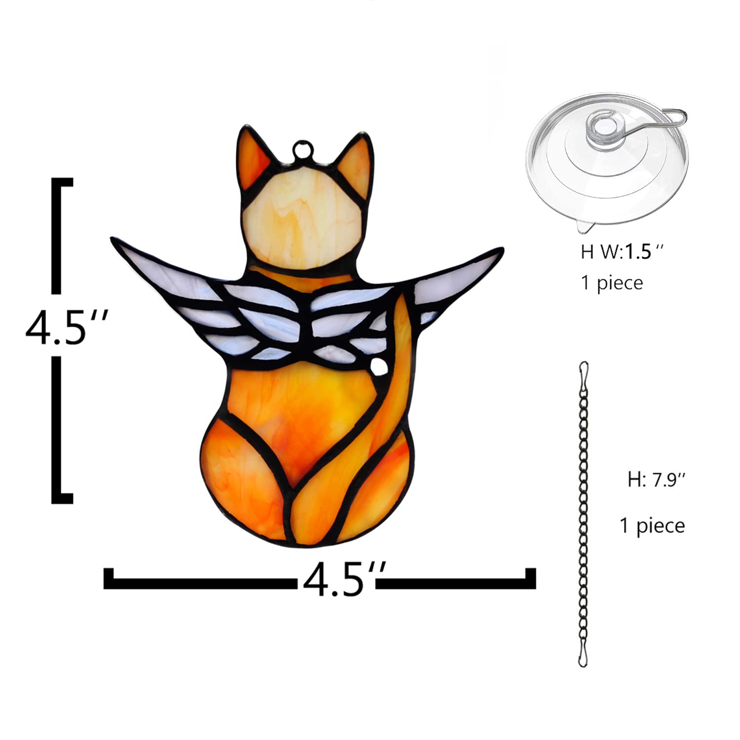 BOXCASA stained-glass cat material showcases vibrant color and durability