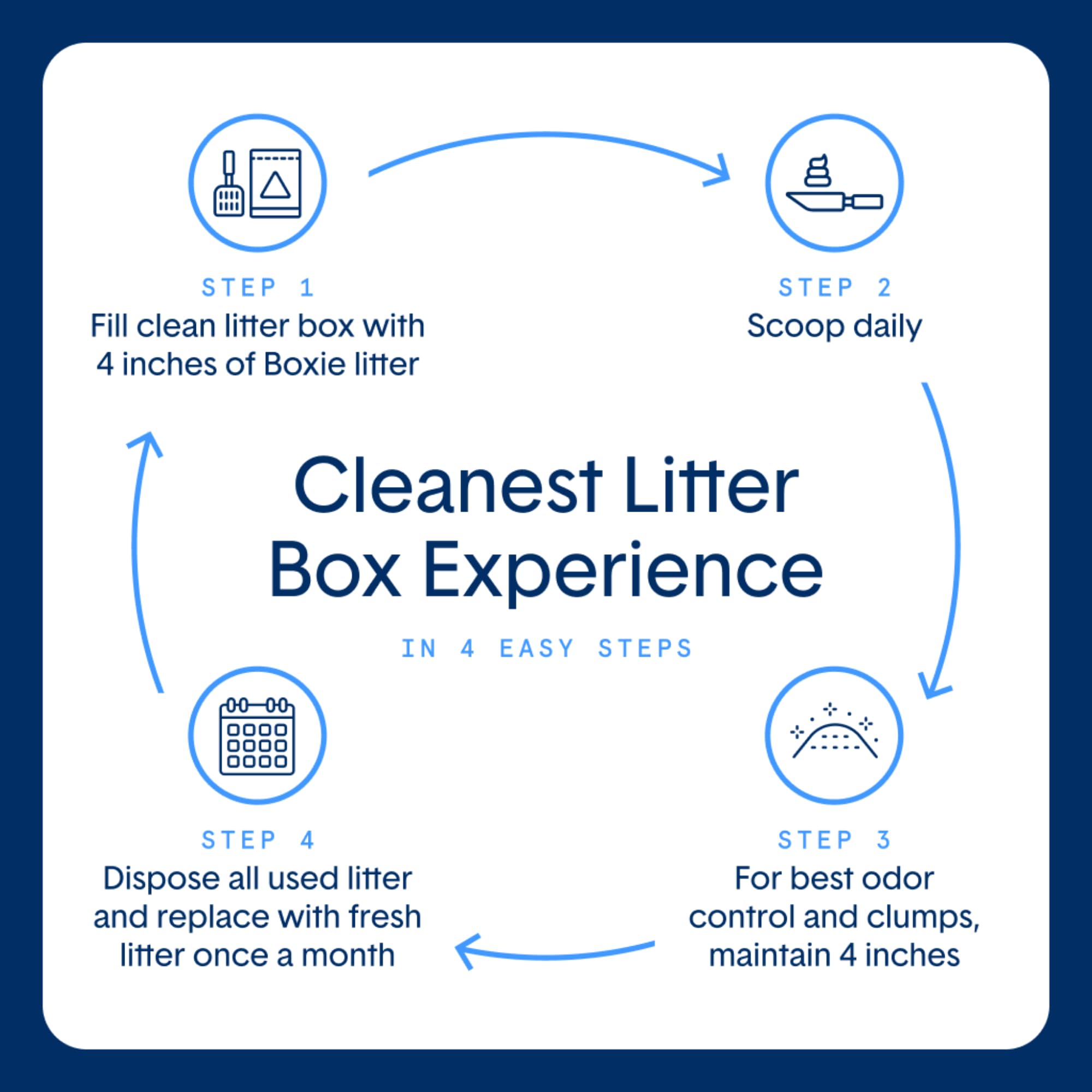 Boxiecat Glo near-dust-free design for a cleaner litter area