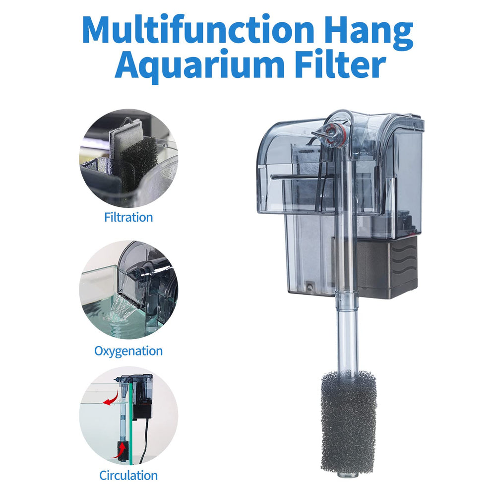 Boxtech Hang On Filtro: caudal ajustable para peces pequeños