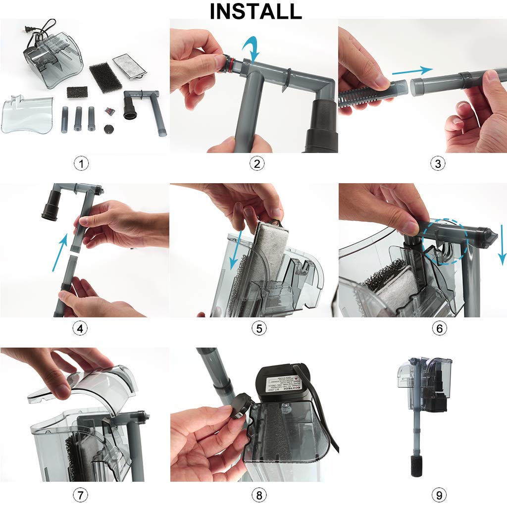 Boxtech Hang On Filtro: instalación fácil y rápida