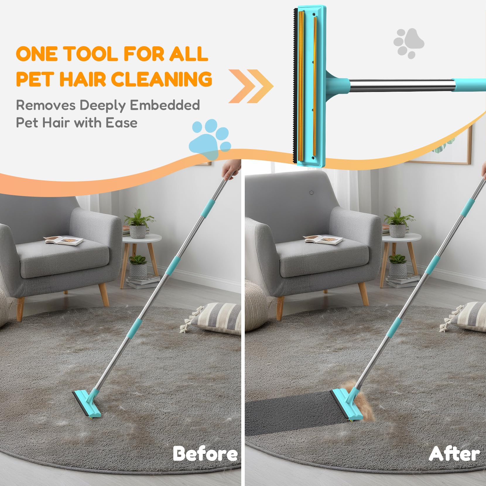 BoxZone adjustable-handle-53in offers standing cleaning to reduce bending.