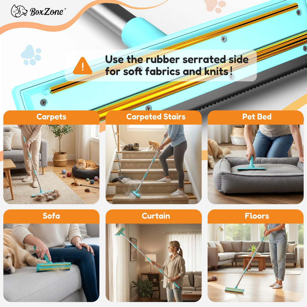 BoxZone detail-rubber-brush-tight-spaces cleans sofa crevices and bed edges.
