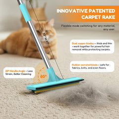 BoxZone pet-hair-brush rubber-detail reaches corners for precise removal.