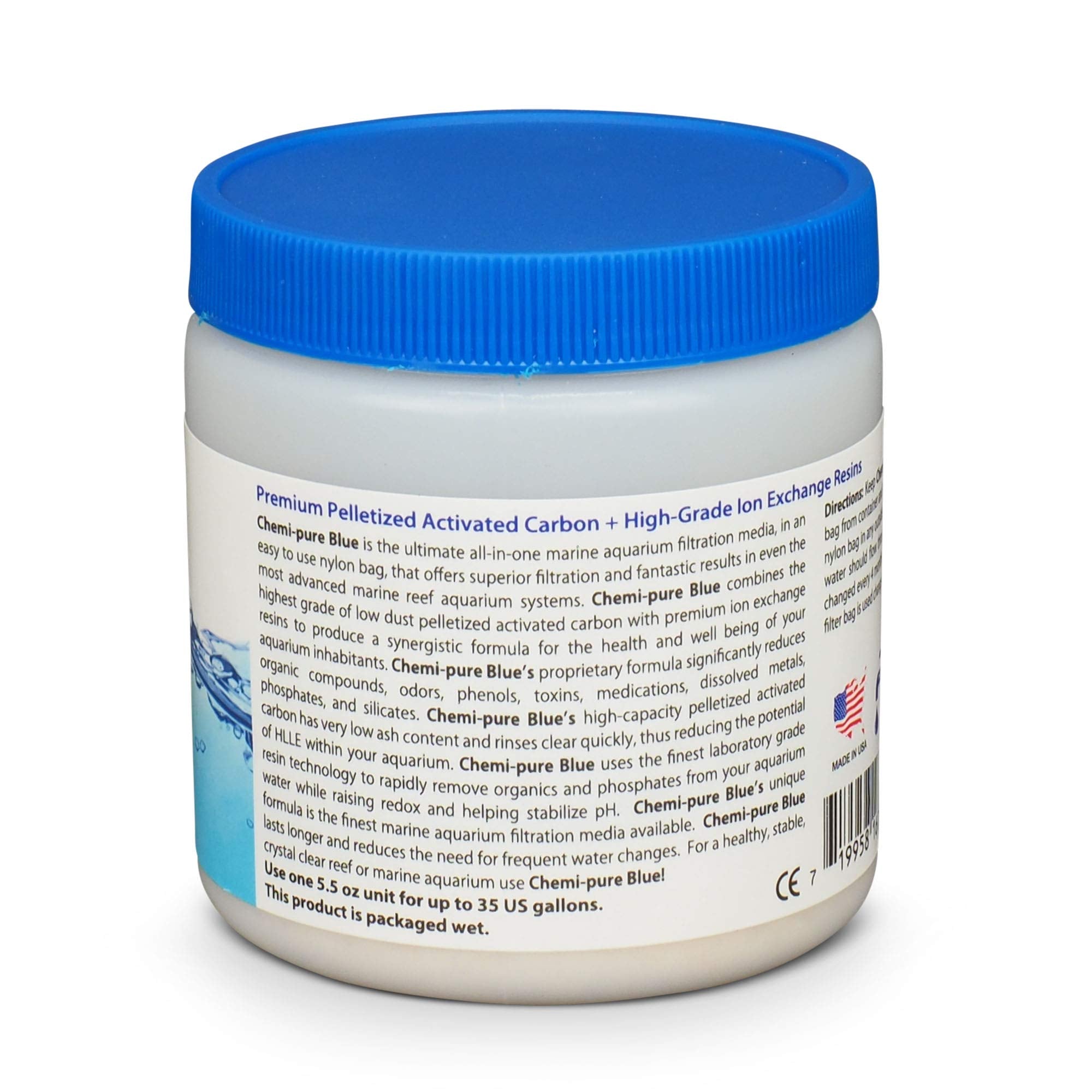 Boyd Chemi-Pure Blue in aquarium—enhanced clarity and chemical balance for vibrant fish and plants.
