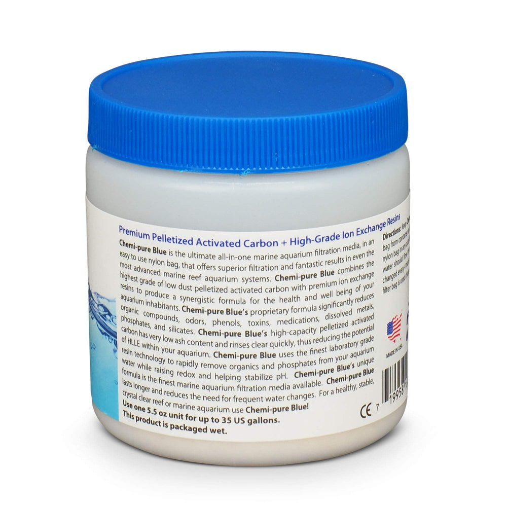 Boyd Chemi-Pure Blue in aquarium—enhanced clarity and chemical balance for vibrant fish and plants.