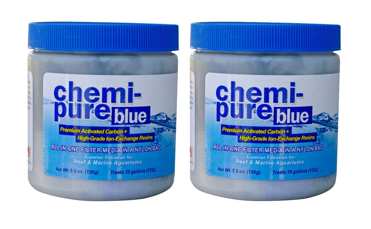 Boyd Chemi-Pure Blue bulk 2-pack packaging closeup highlighting ready-to-use filtration media
