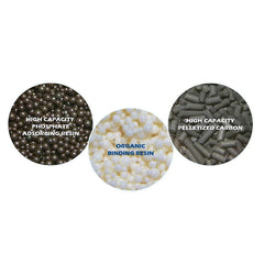 Boyd Chemi-Pure Blue ion-exchange resins help reduce metals in aquarium water.