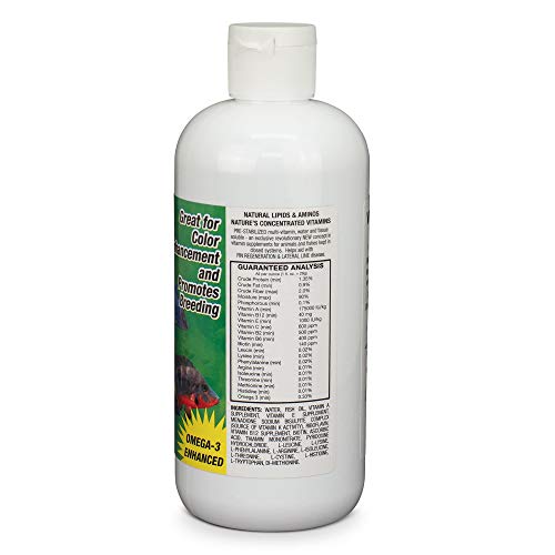 In-tank view with enhanced color and vigor from Vitachem's multi-vitamin blend