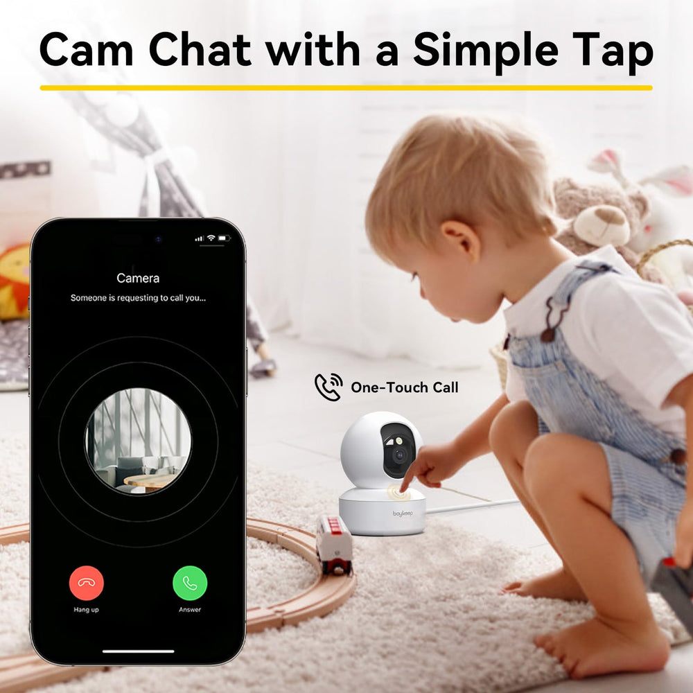 BoyKeep Indoor Camera 360 pan tilt provides full-room coverage and precise viewing.
