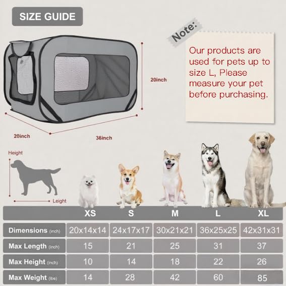 BOYUZHE pop-up dog kennel grey bottom waterproof for outdoor use.