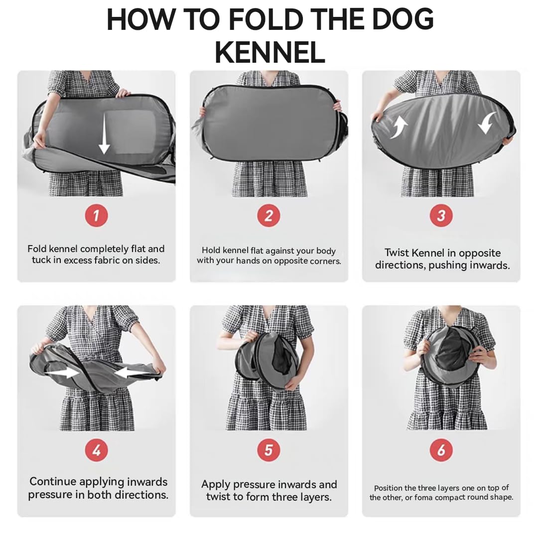 BOYUZHE waterproof bottom dog kennel easy cleaning after outdoor use.