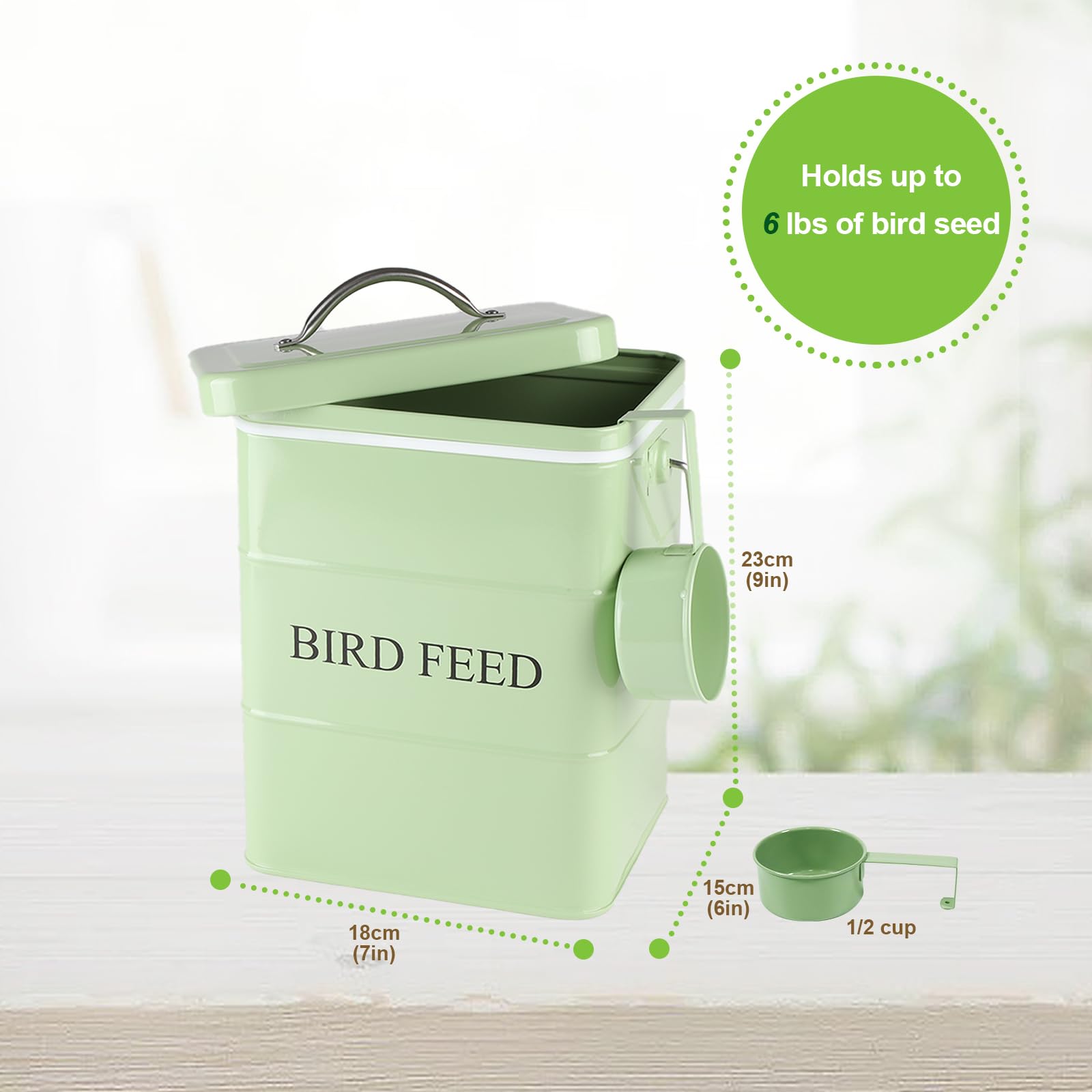 Brabtod bamboo lid on container secures seal for long-lasting freshness.