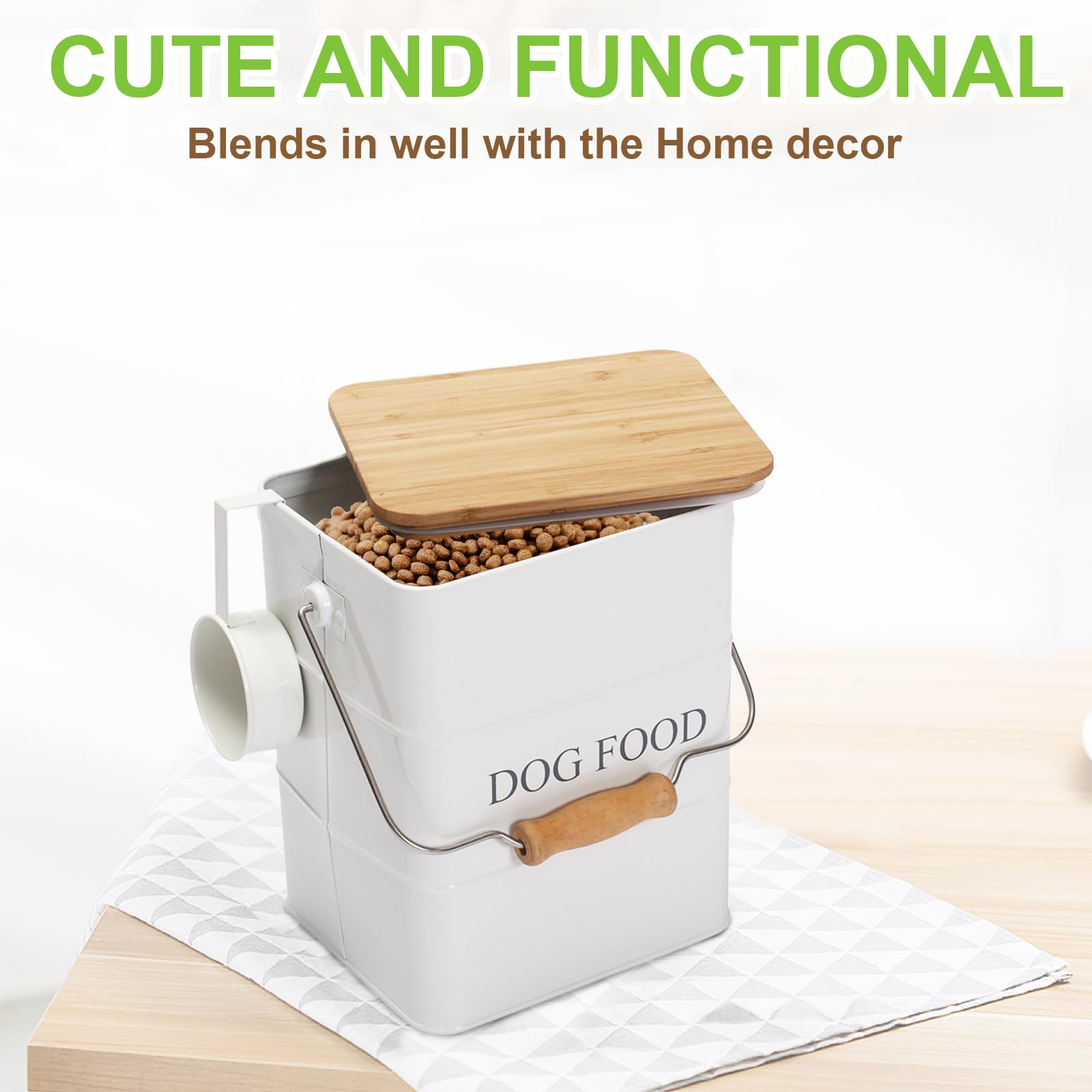 Brabtod compact storage tin fits kitchen shelves while keeping snacks organized
