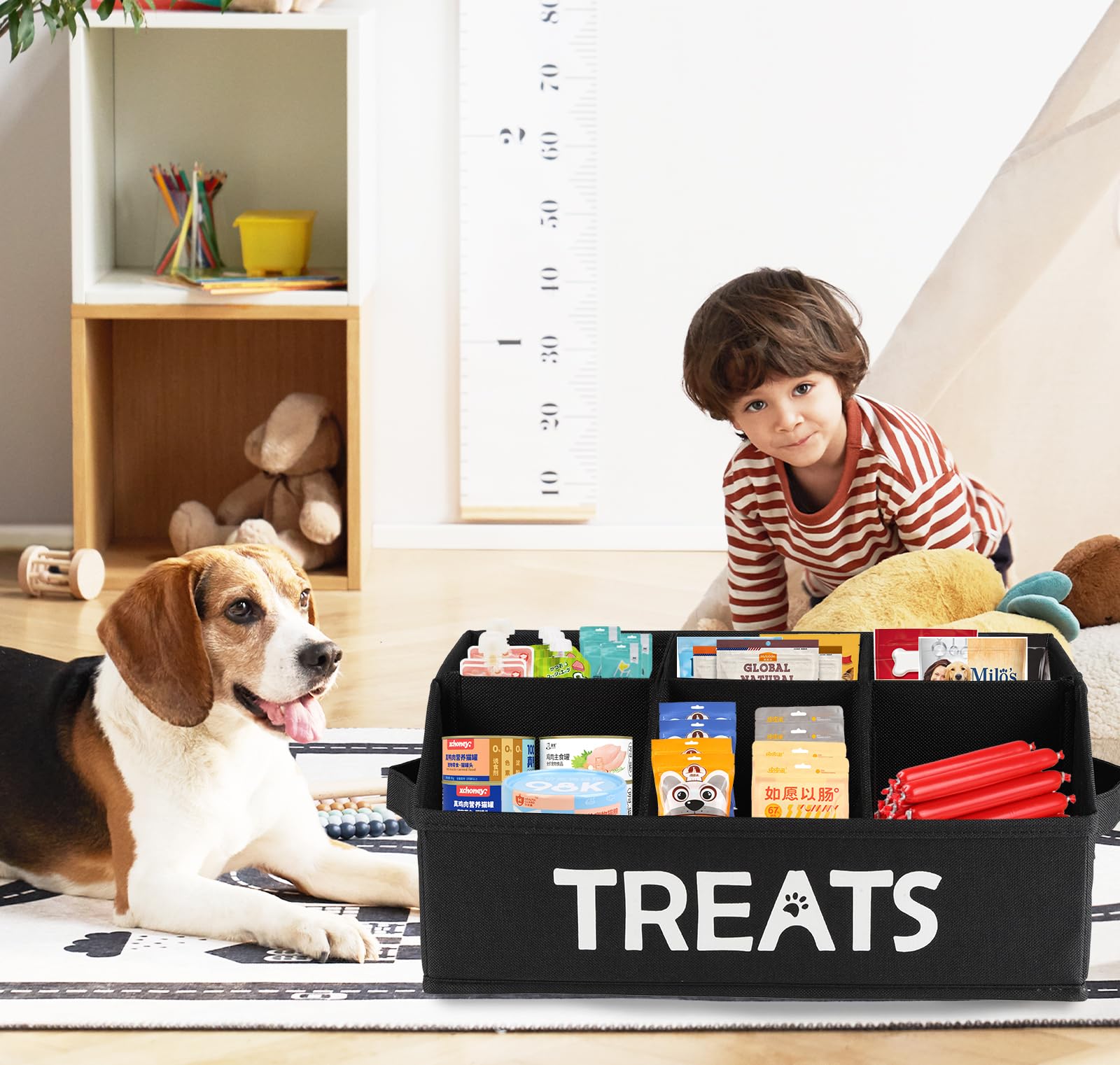 Brabtod dog basket with bottom insert and reinforced seams for stability.