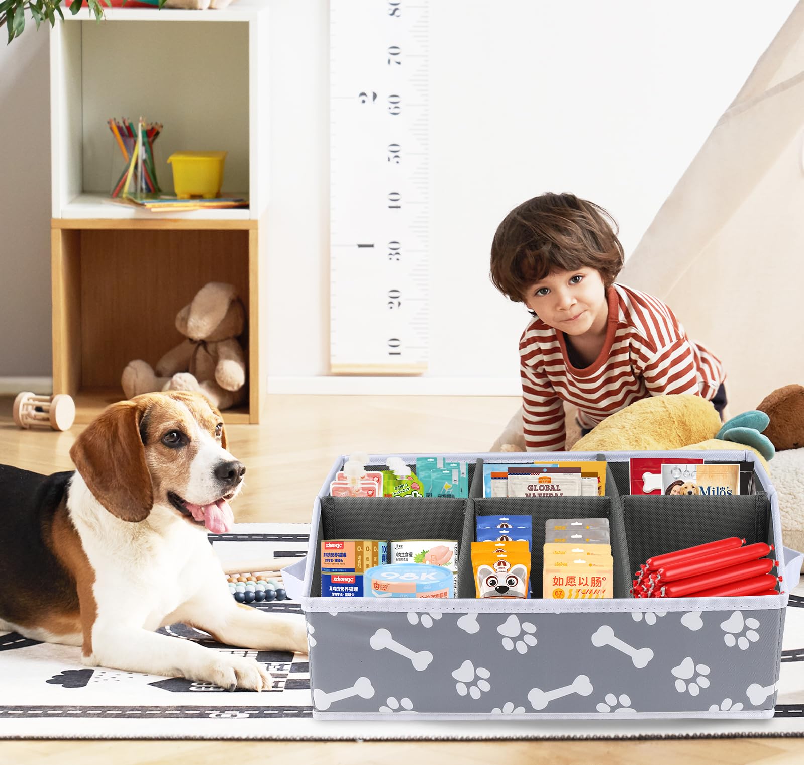 Brabtod easy-clean linen bin stays fresh with damp cloth cleaning.