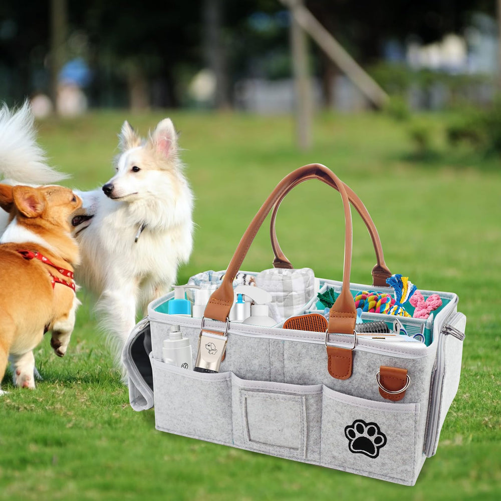 Brabtod Felt Dog Grooming Bag travel-ready for appointments