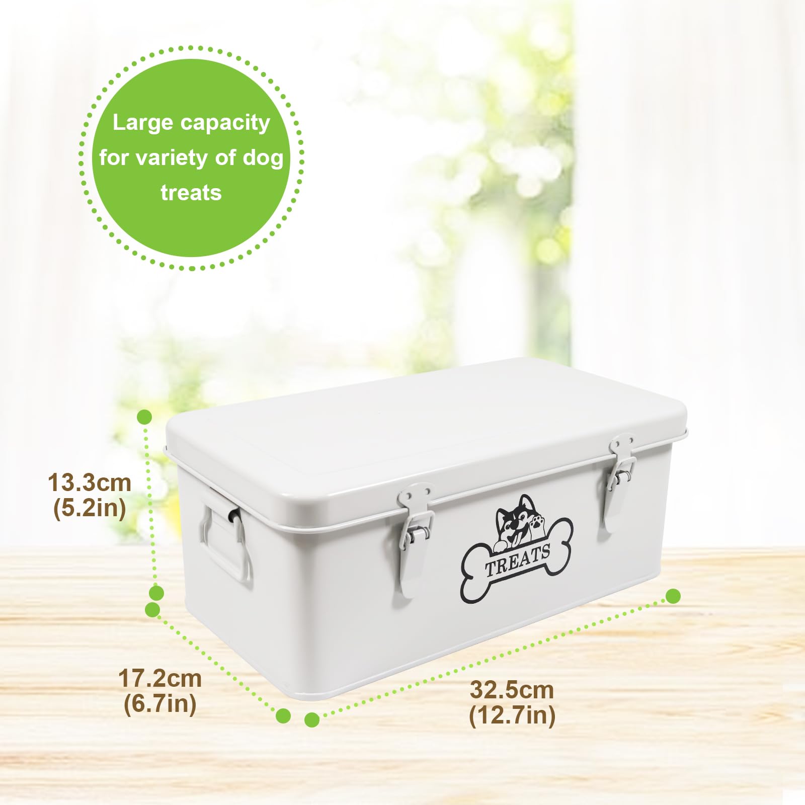 Brabtod stackable storage design saves counter space while organizing treats efficiently.
