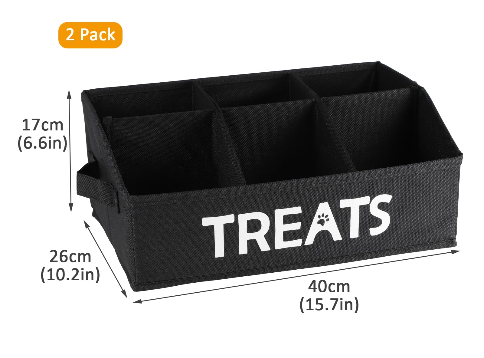 Brabtod 2-pack pet storage fits living room or car to reduce clutter.