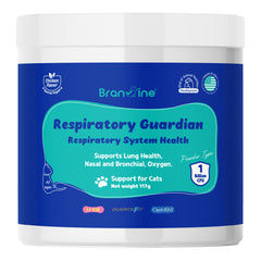 Branvine Respiratory Guardian cat bottle ready for home use to support lung health.