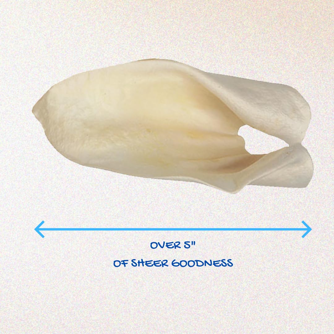 Brazilian Pet 100% natural cow ears with no additives.