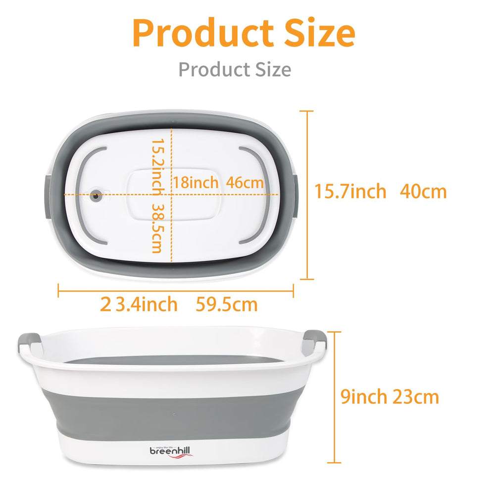 BREENHILL dog bath tub expanded for a comfortable small-pet bath.