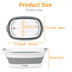 BREENHILL dog bath tub expanded for a comfortable small-pet bath.