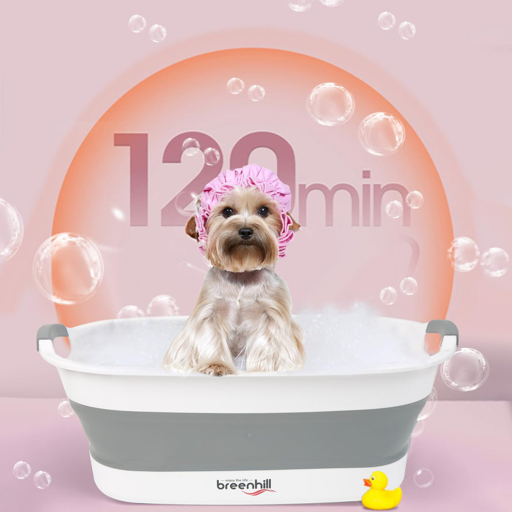 BREENHILL portable tub with non-slip handle for easy transport.