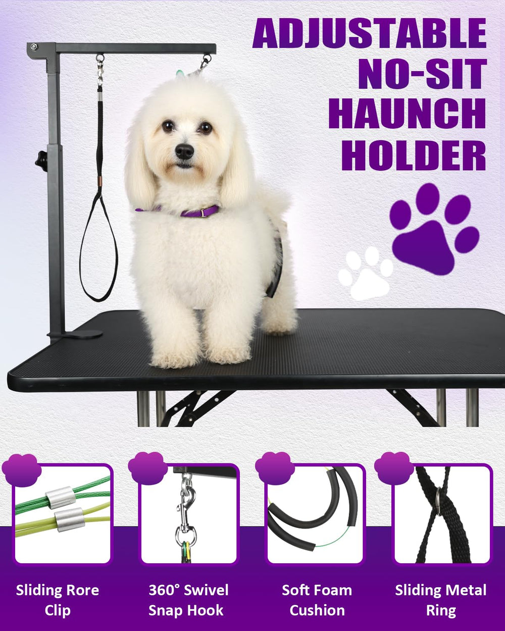 Breeze Touch clamp table fit secures to thin tables up to 2.3 inches.