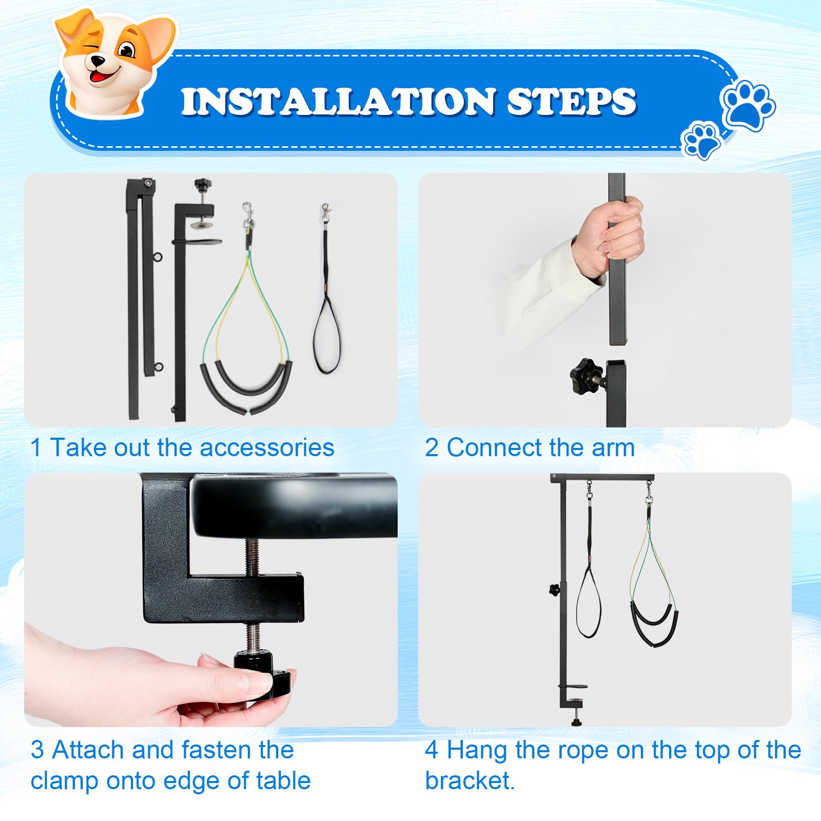 Breeze Touch drying area with arm enables efficient post-bath drying.