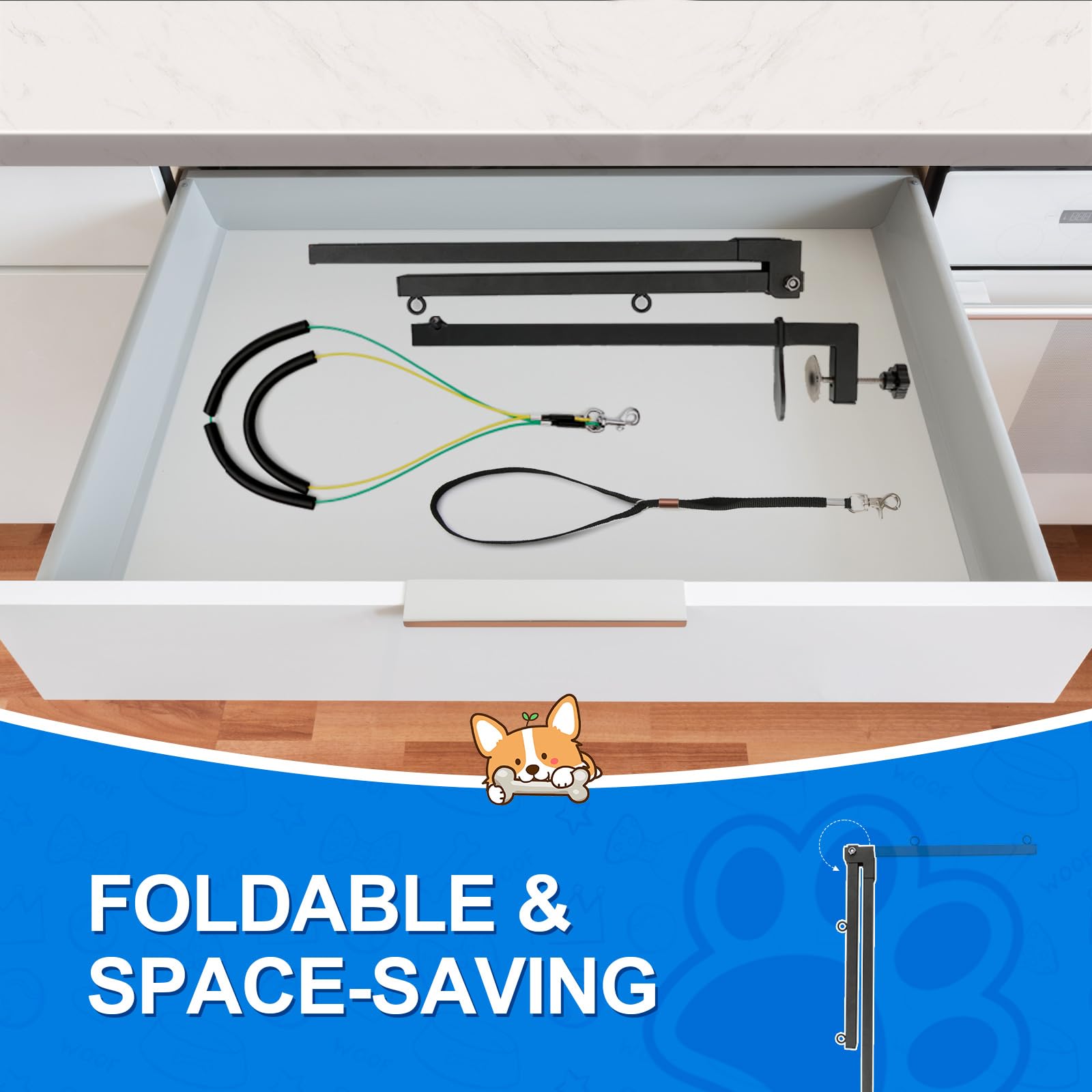 Breeze Touch folded-arm storage shows portable setup for on-the-go grooms.
