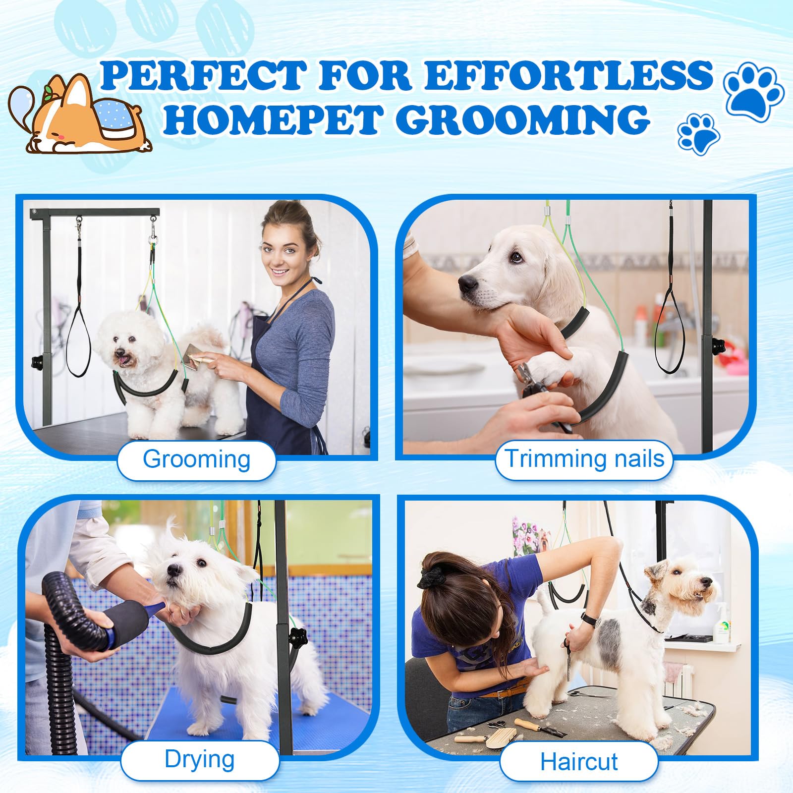 Breeze Touch rustproof iron construction ensures durable use in damp environments.